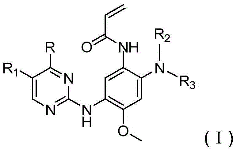 3-(2-pyrimidine amino) phenyl acrylic amide compound and application thereof
