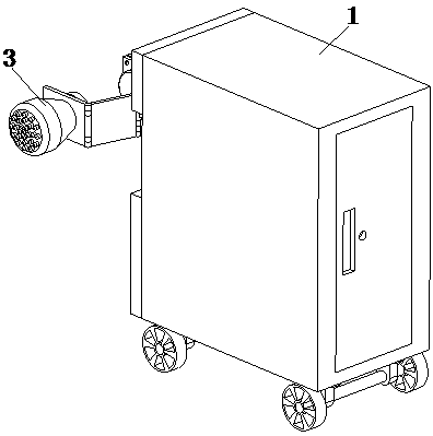 Efficient double-nozzle device for air pollution prevention and control