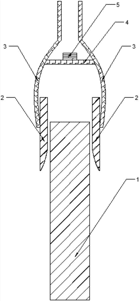 Partition type dust removal device