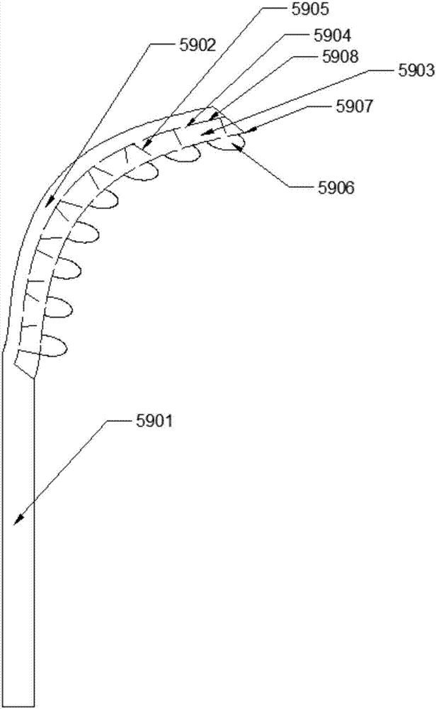 Partition type dust removal device