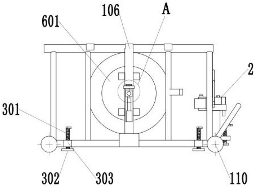 A cable reel pay-off bracket