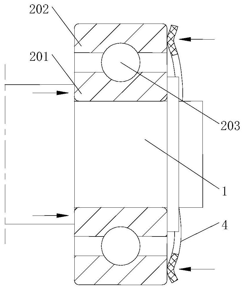 Double-side clamping type motor self-locking mechanism and self-locking motor