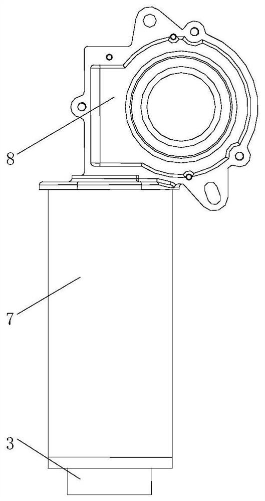 Double-side clamping type motor self-locking mechanism and self-locking motor