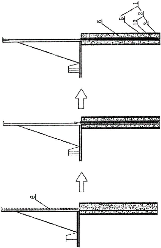 Forming construction method of long-spiral pore-forming pile-slab-pile supporting and anti-seepage continuous wall