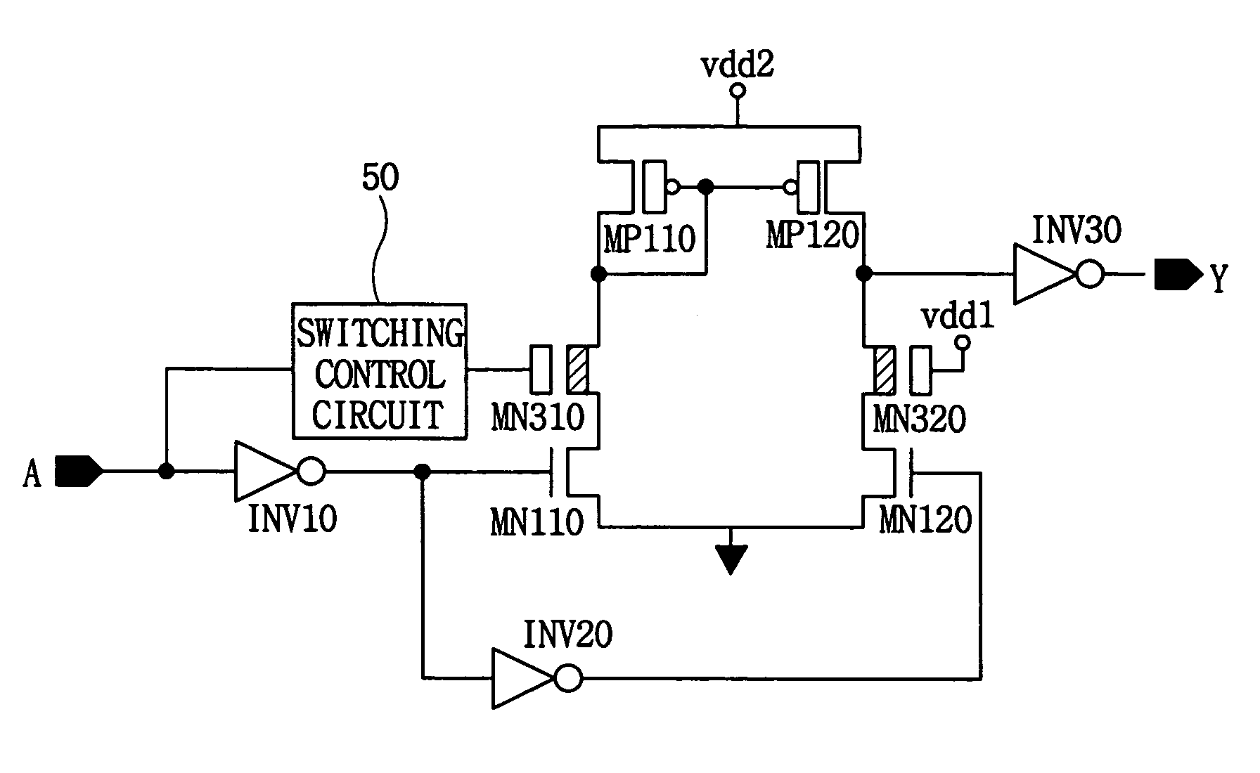 Level shifter utilizing input controlled zero threshold blocking transistors