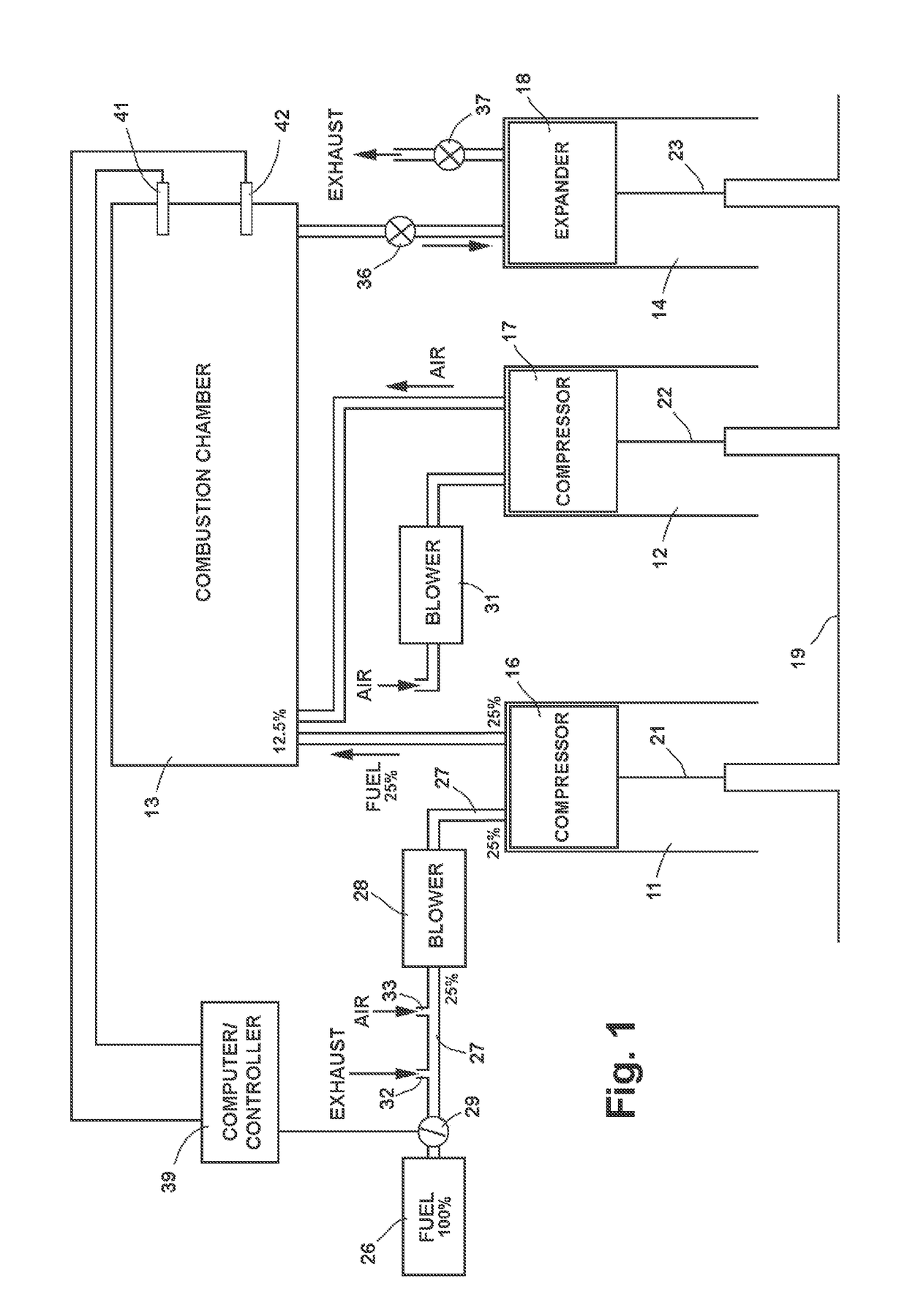 Split cycle engine and method of operation