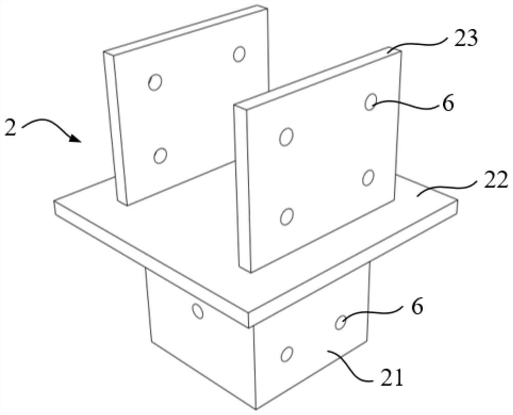 A prefabricated bamboo-wood beam column and its connectors, disassembly method, and bamboo-wood structure node