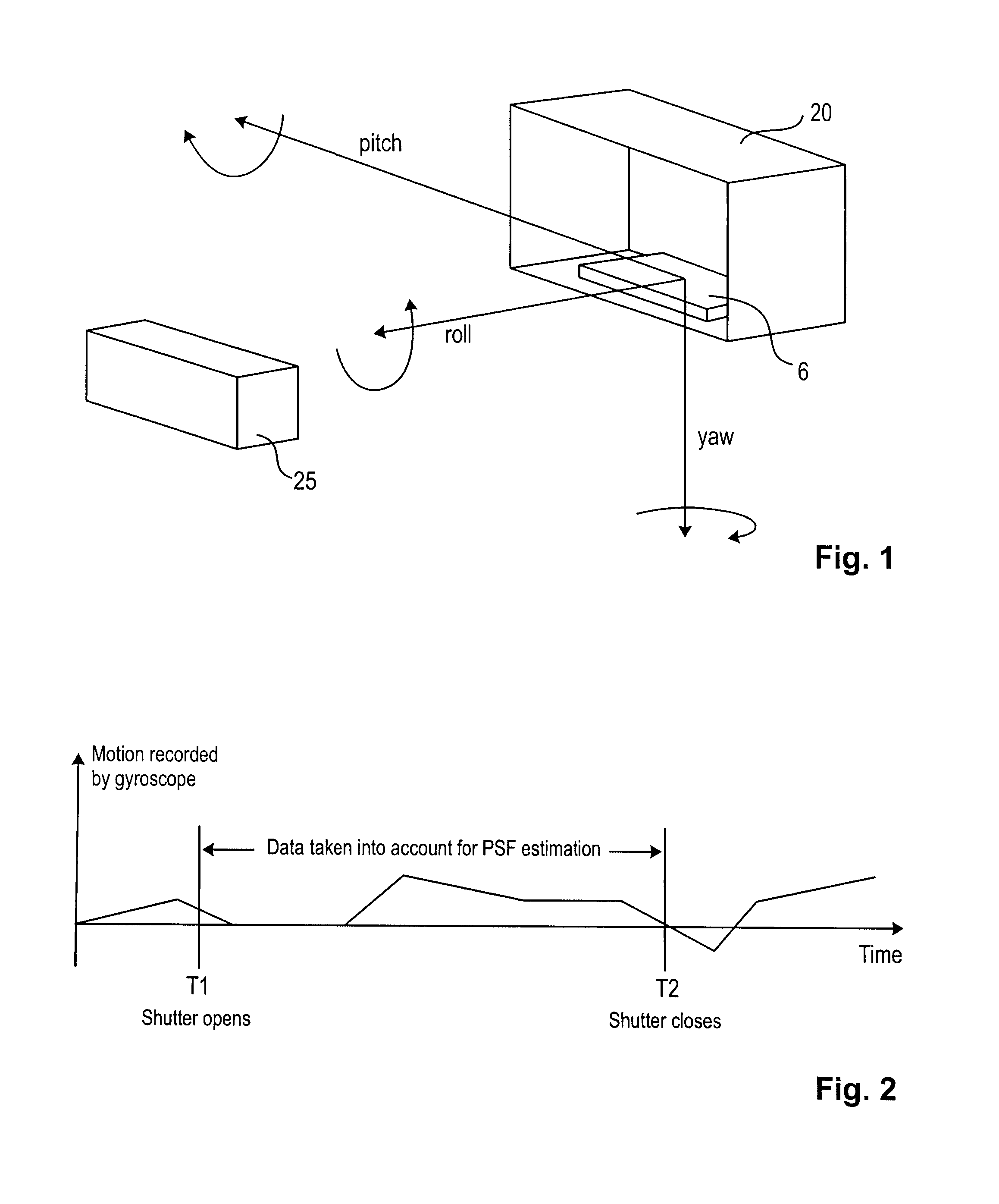 Method and system for obtaining a point spread function using motion information