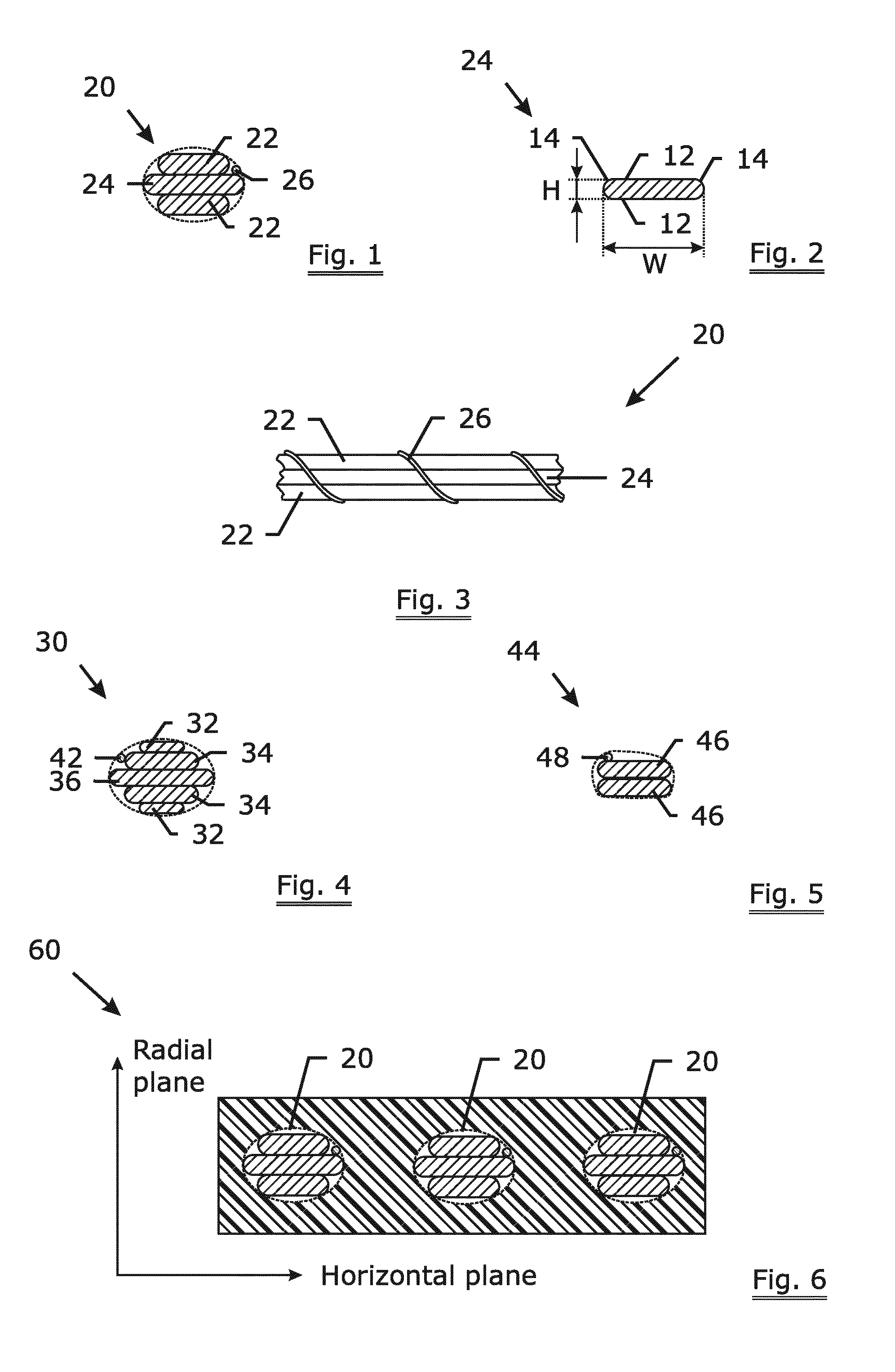 Steel cord comprising flat wires