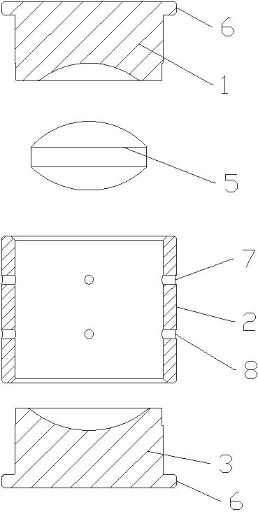 A kind of preparation method of large-diameter aspheric lens