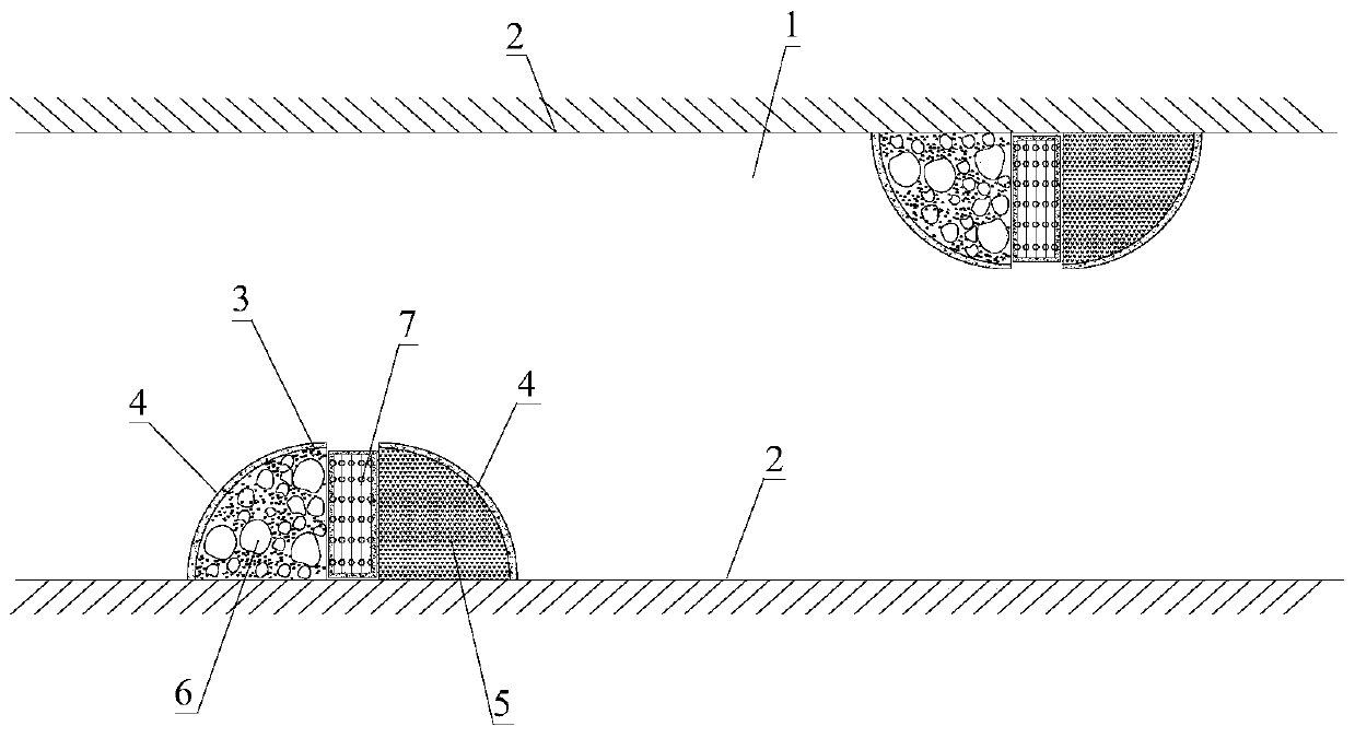 Ecological refitting structure of urban hard watercourse