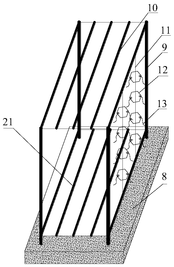 Ecological refitting structure of urban hard watercourse