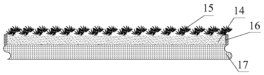 Ecological refitting structure of urban hard watercourse