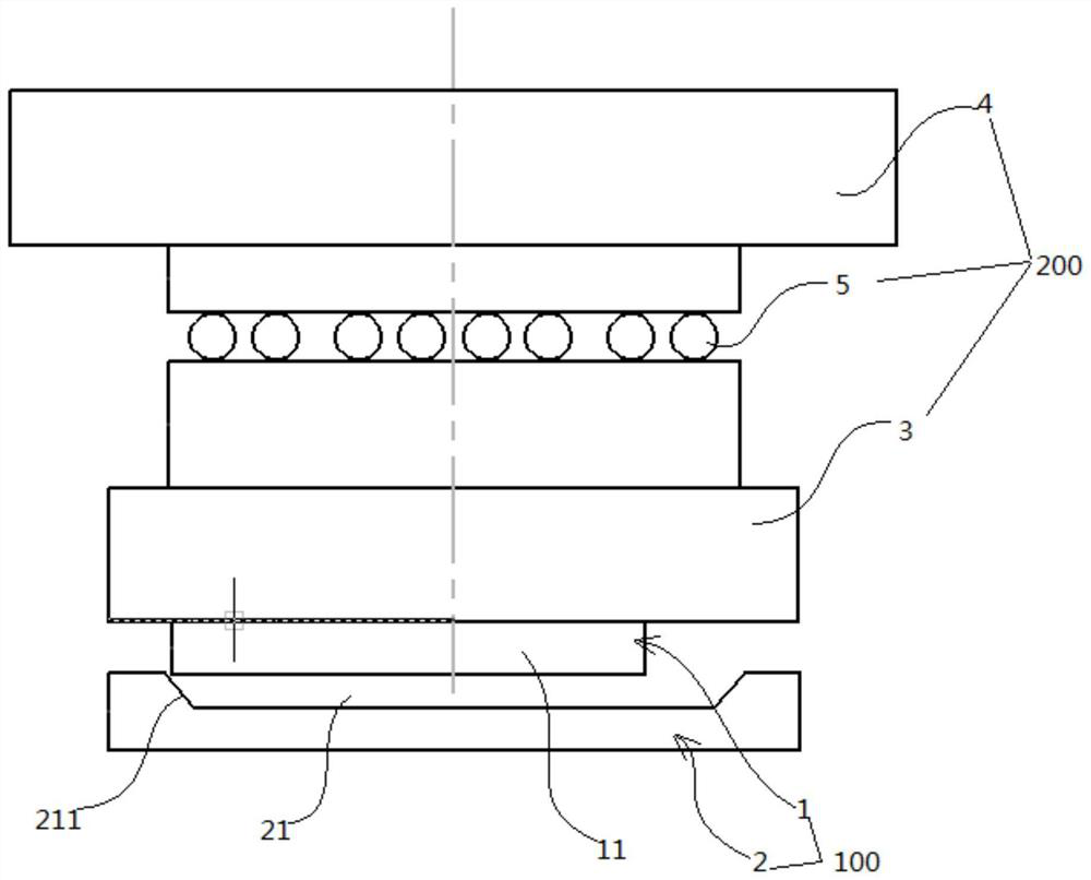 Fastening tool for board-to-board connector and fastening method for board-to-board connector