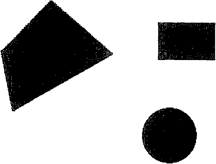 Method and device for detecting shapes formed by combining arbitrary line segments