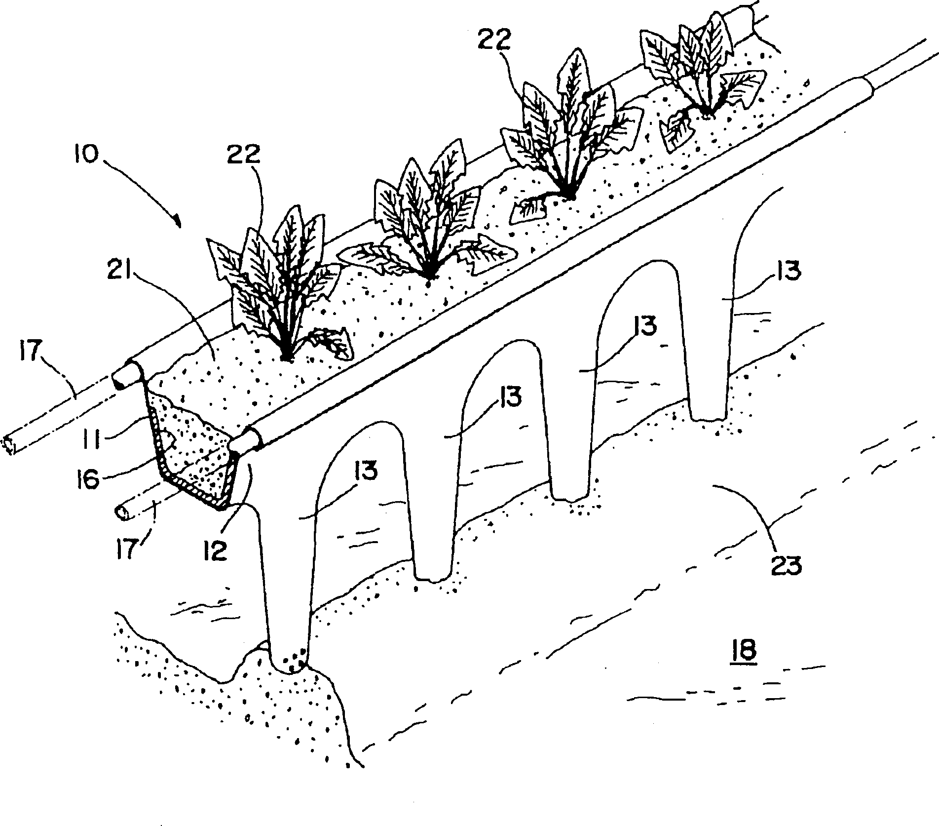 Overhead planting device