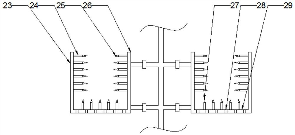 A medical equipment cleaning and disinfection device and disinfection method