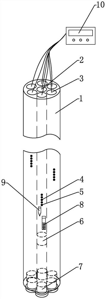 Single-hole multi-level groundwater monitoring system and method