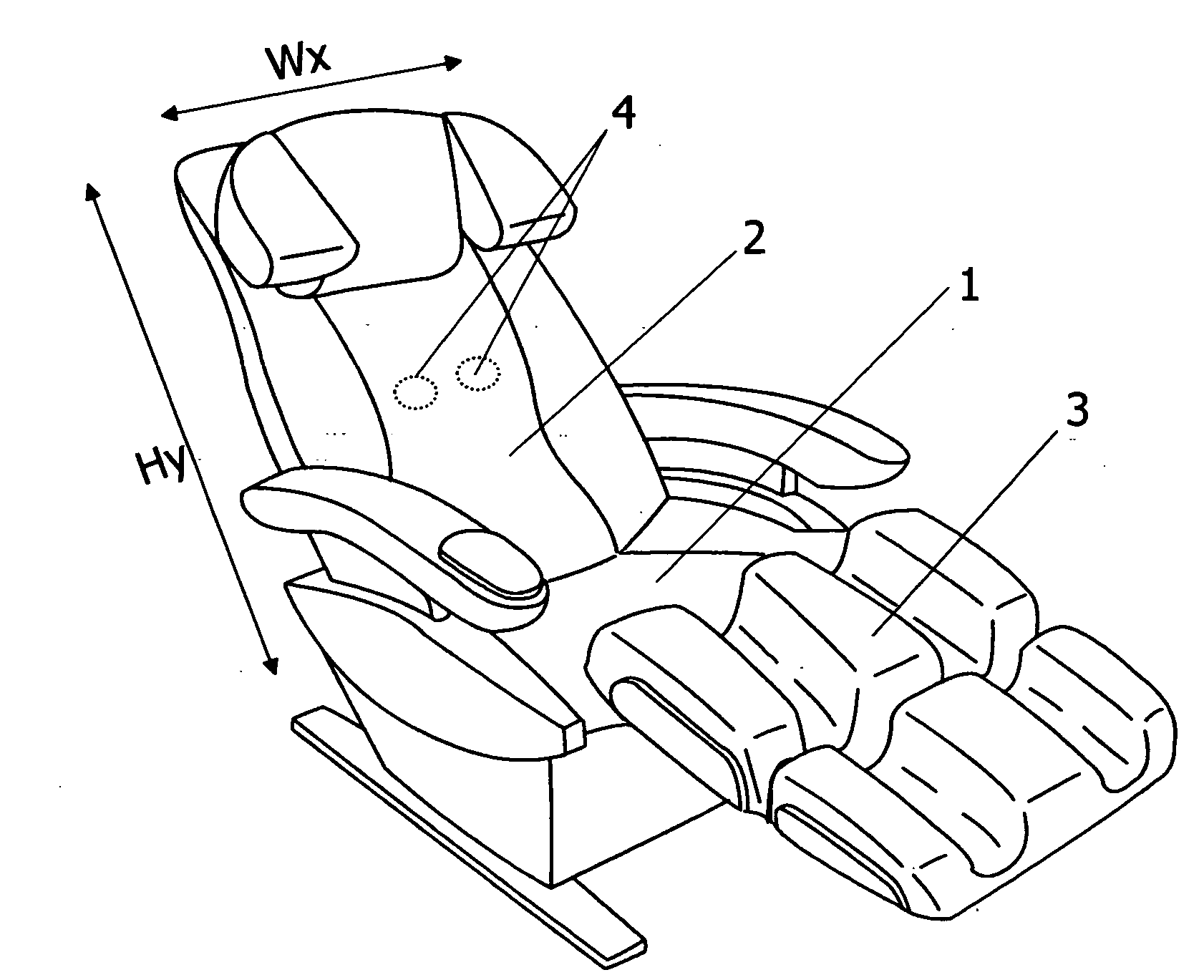 Method of controlling massage program, massage machine using the method, and controller for the massage machine