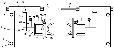 Tree stabilizing device for municipal engineering