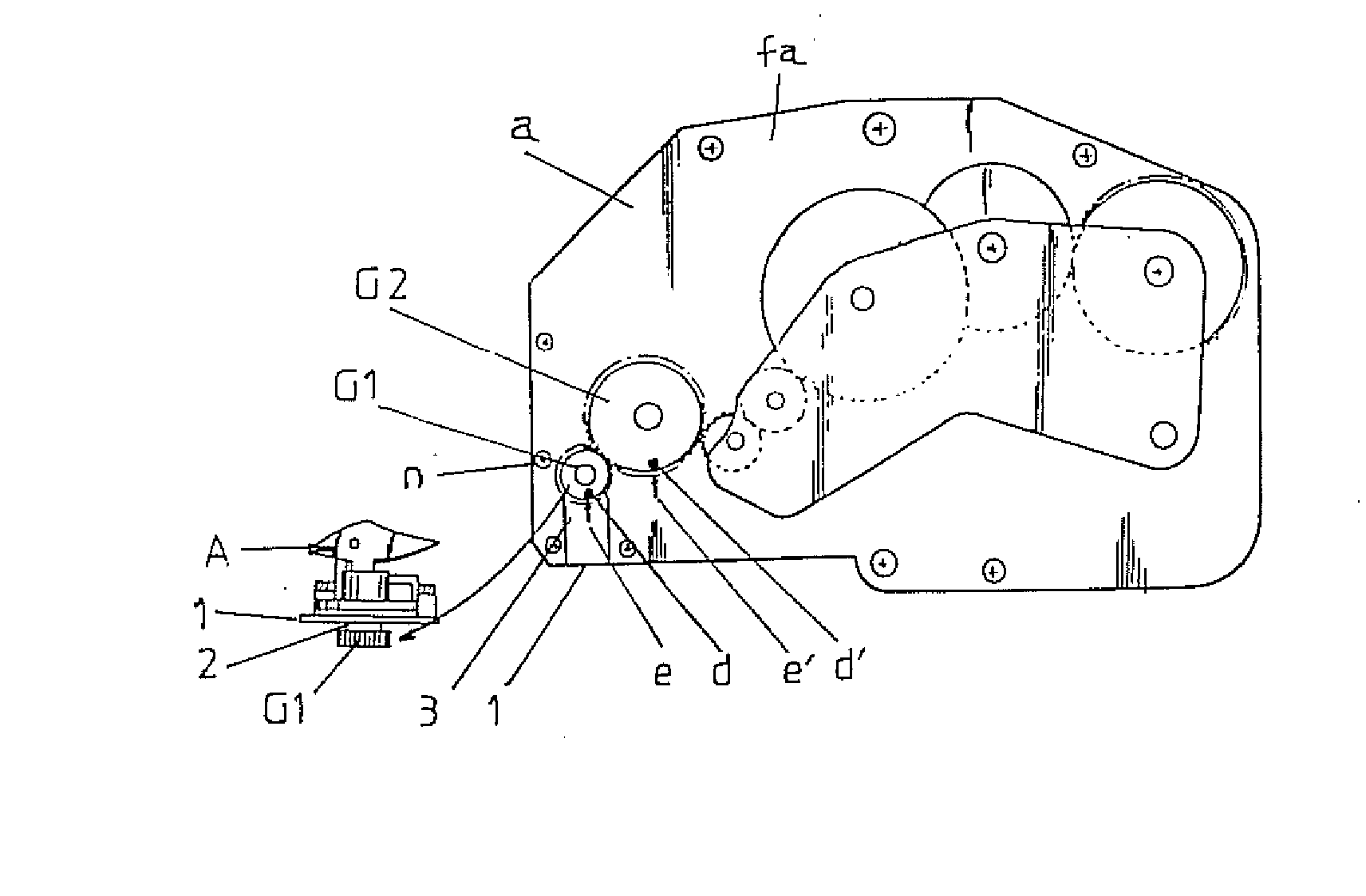 Apparatus for replacing a knotter in a tag fastener