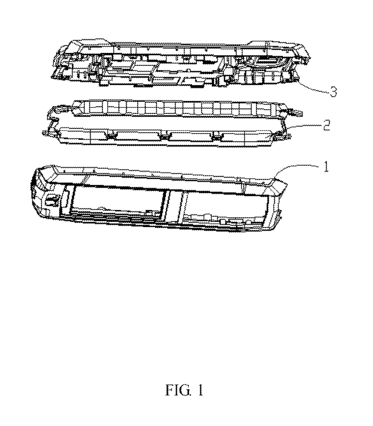 Tri-proof structure and mobile phone using the same