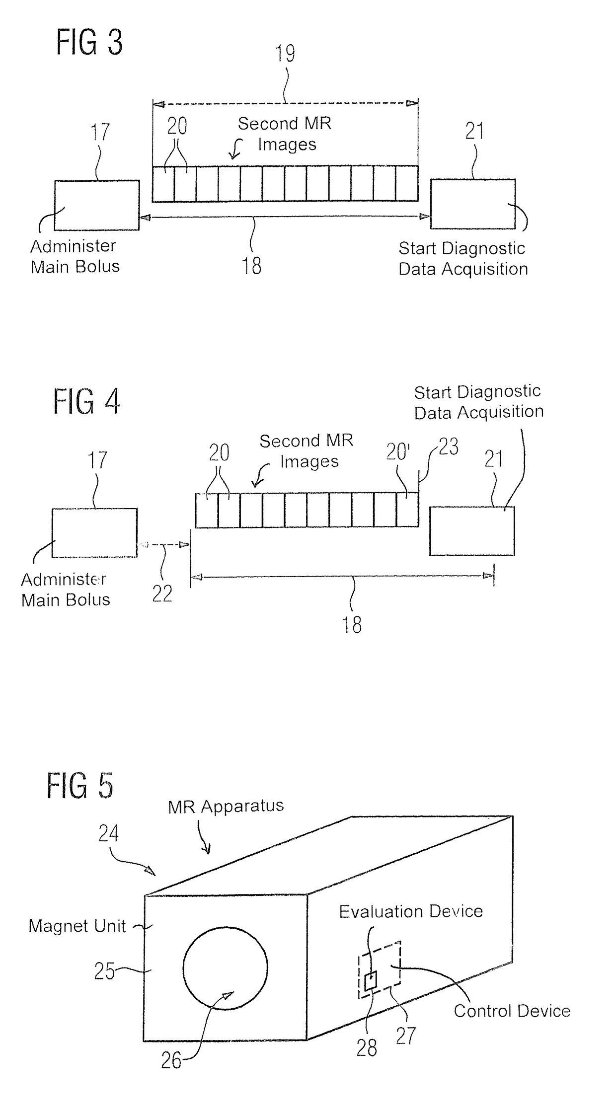 Method and magnetic resonance apparatus for image acquisition control with administration of contrast agent