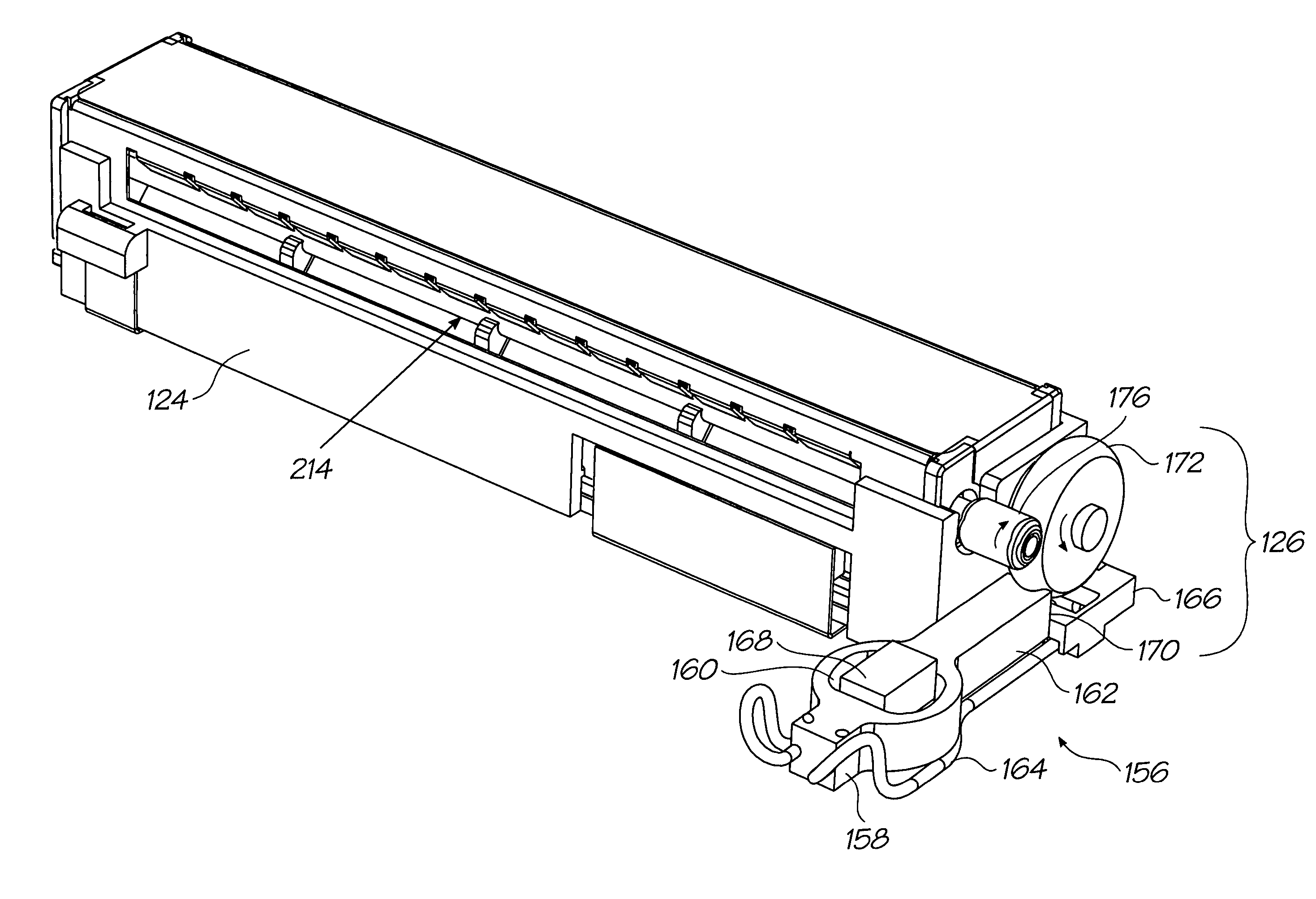 Ducting between ink outlets of sectioned ink reservoir