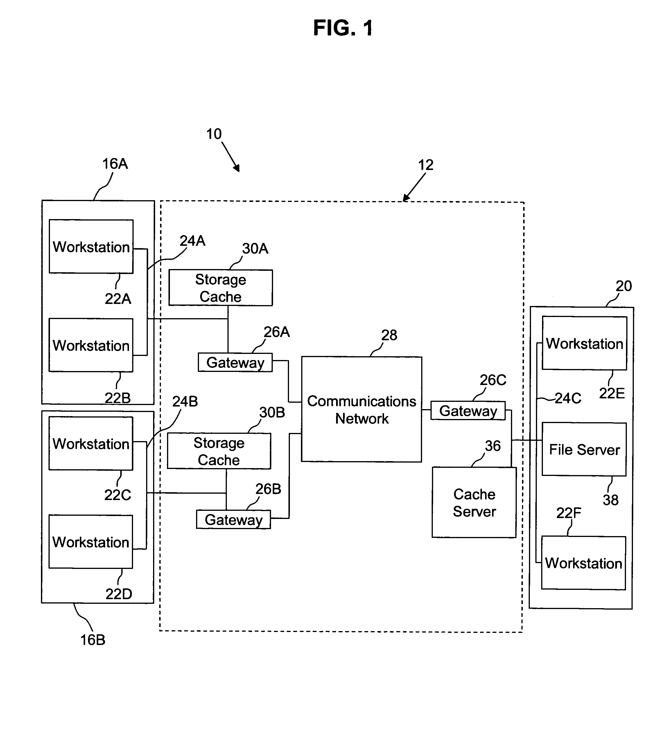 Method and system for use of storage caching with a distributed file system