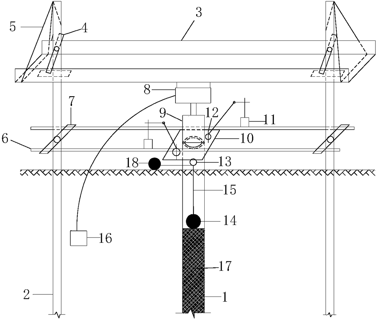 Model device and method for on-site measurement of soil plugging degree in open piles