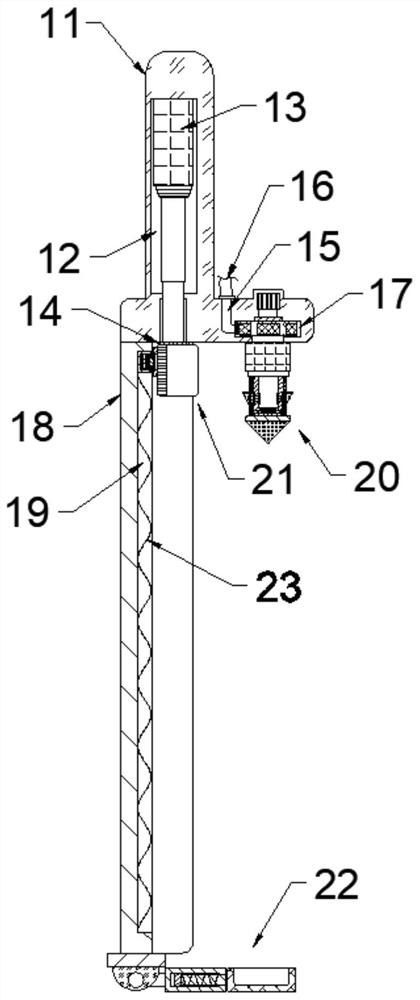 Metal pipeline deicing device with rapid ice body melting and dredging functions