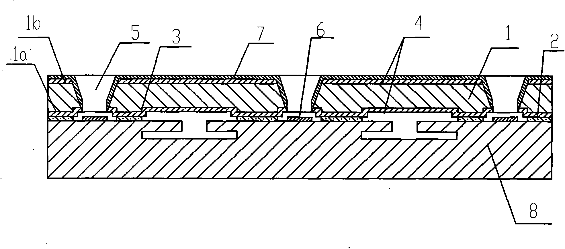 Wafer level vacuum packaging method of MEMS (Micro-electromechanical System) component