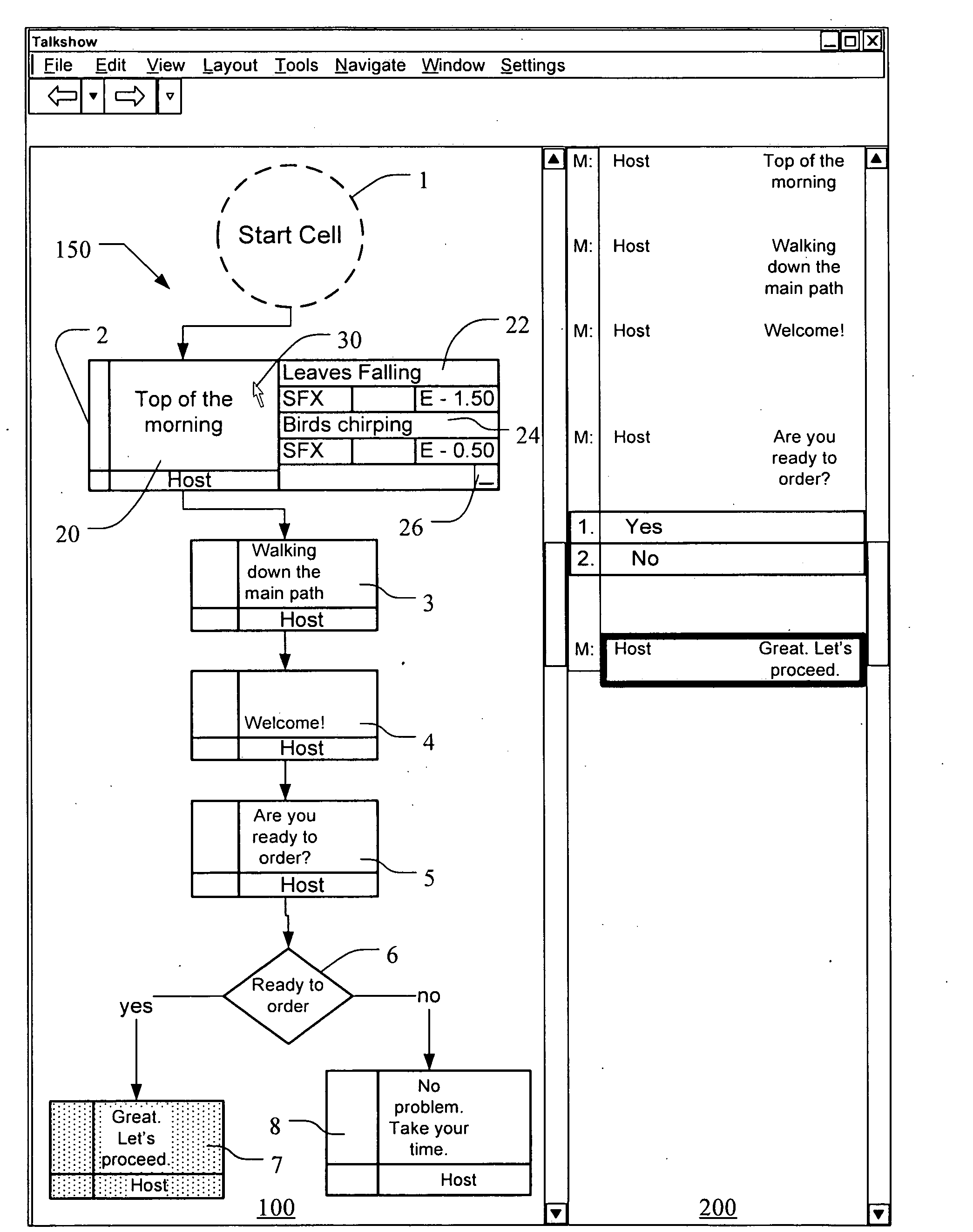 Methods for Identifying Actions in a Flowchart
