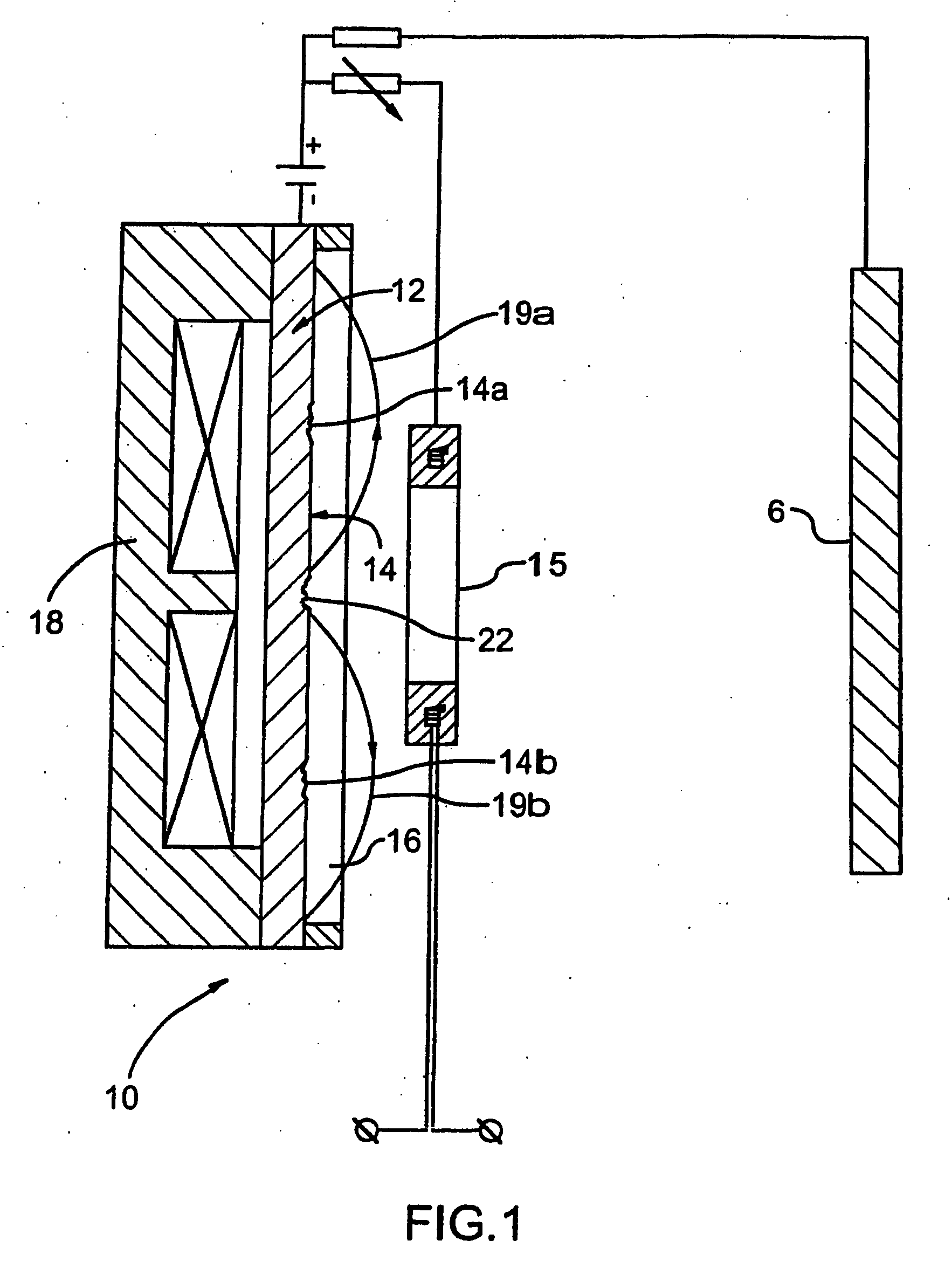 Rectangular filtered vapor plasma source and method of controlling vapor plasma flow