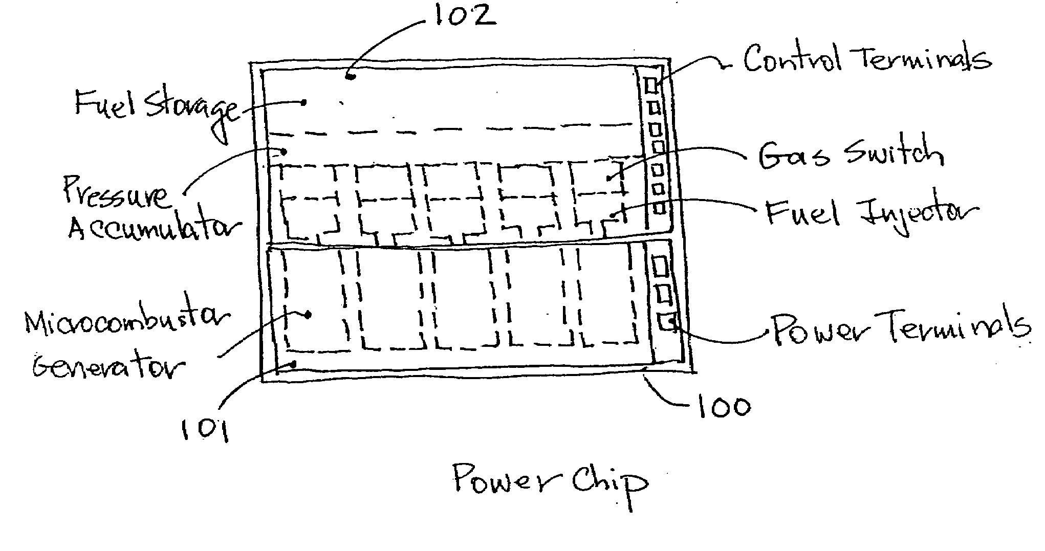 Energy efficient micro combustion system for power generation and fuel processing