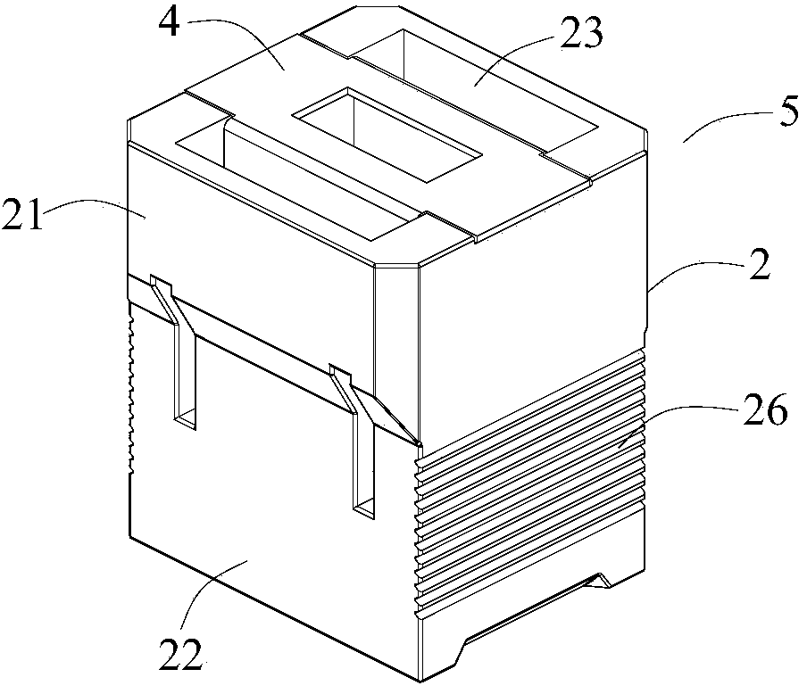 Connecting device, fixing head of connecting device and interface of connecting device