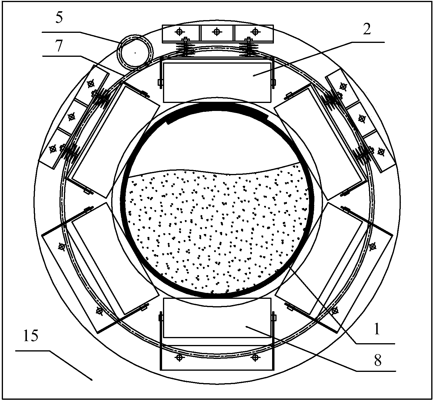 Correction device of pipe belt conveyor