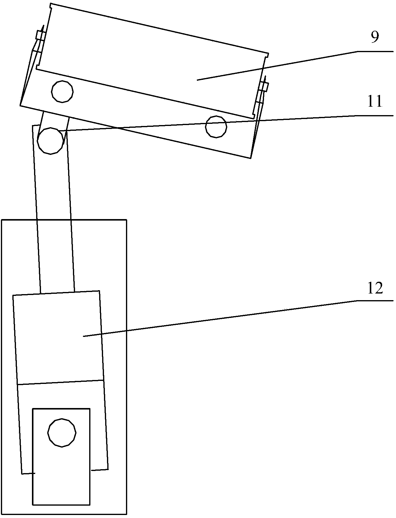 Correction device of pipe belt conveyor