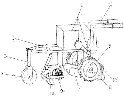 Livestock manure picking and separating device