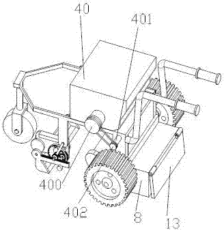 Livestock manure picking and separating device