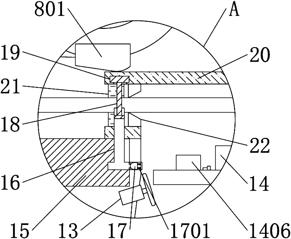 Reinforced bar cutting device for engineering construction