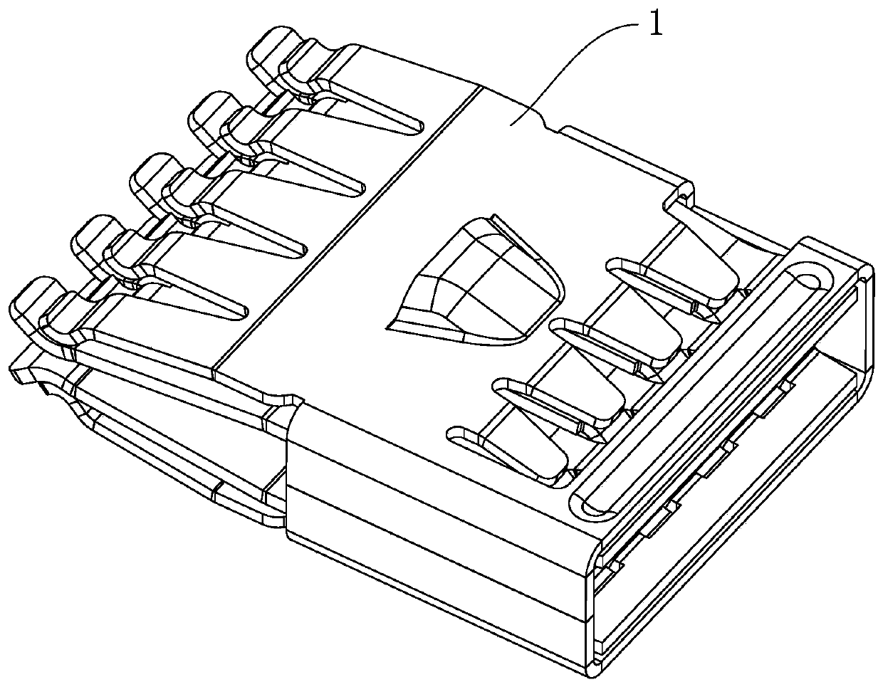 Sheet-type contact element jack structure