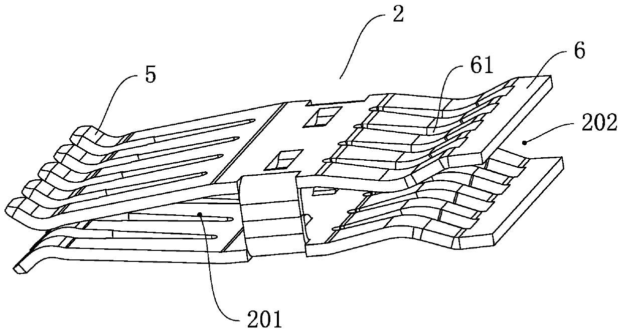 Sheet-type contact element jack structure