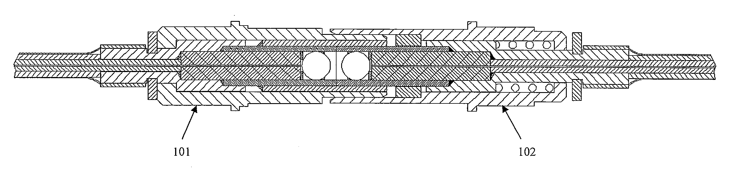Single-channel expanded beam connector