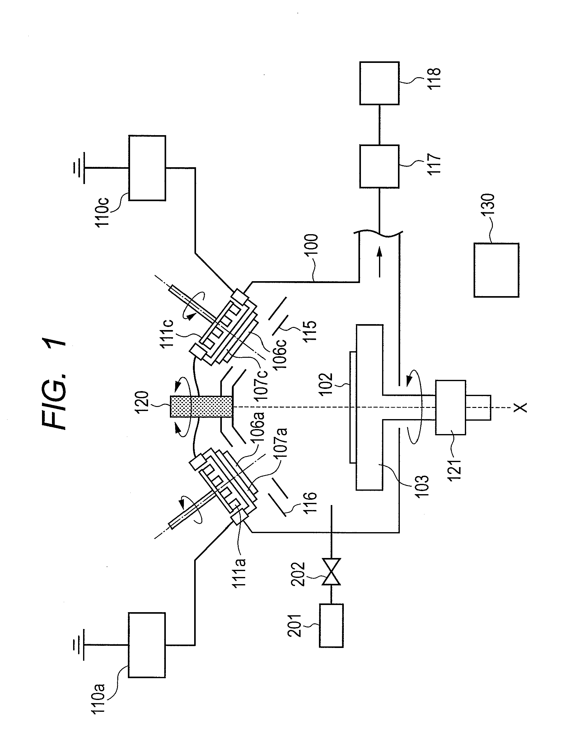 Sputtering apparatus and manufacturing method of electronic device