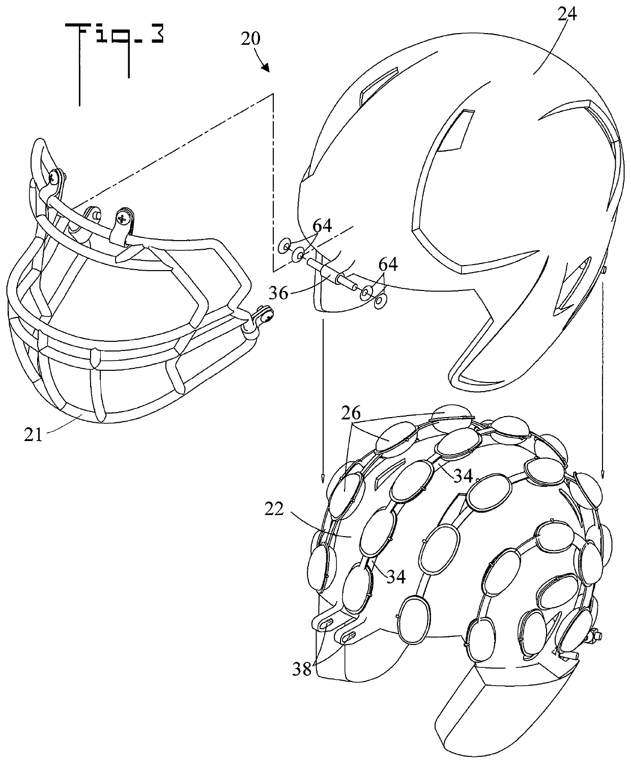 Apparatus for protecting the head of a person from an external force