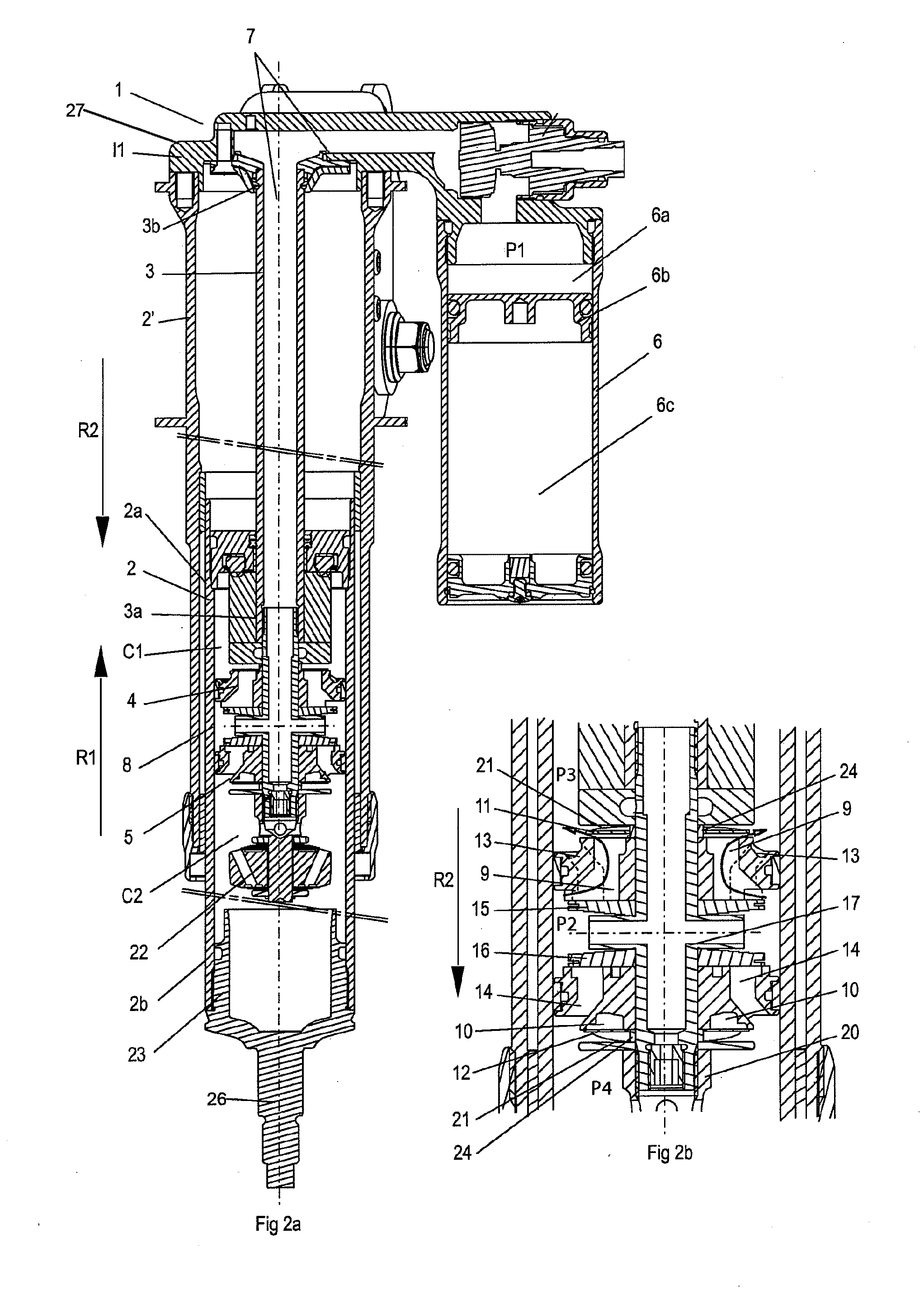 Shock absorber with dual piston