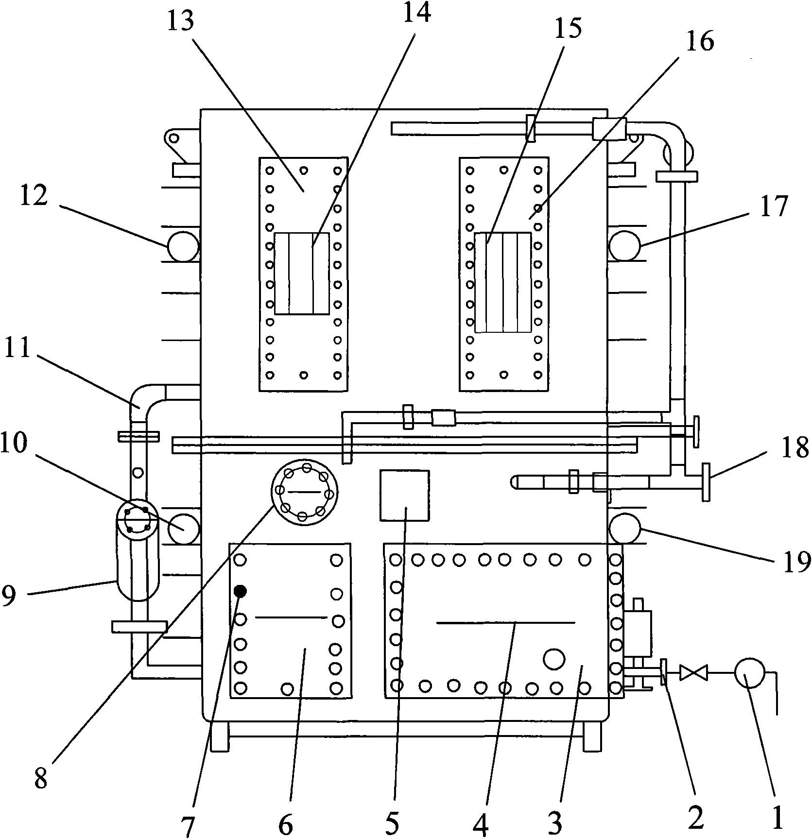 Marine oil-water separator and separation method thereof