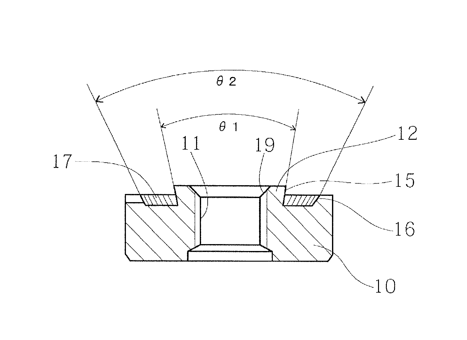 Pierce nut for high-strength steel plate