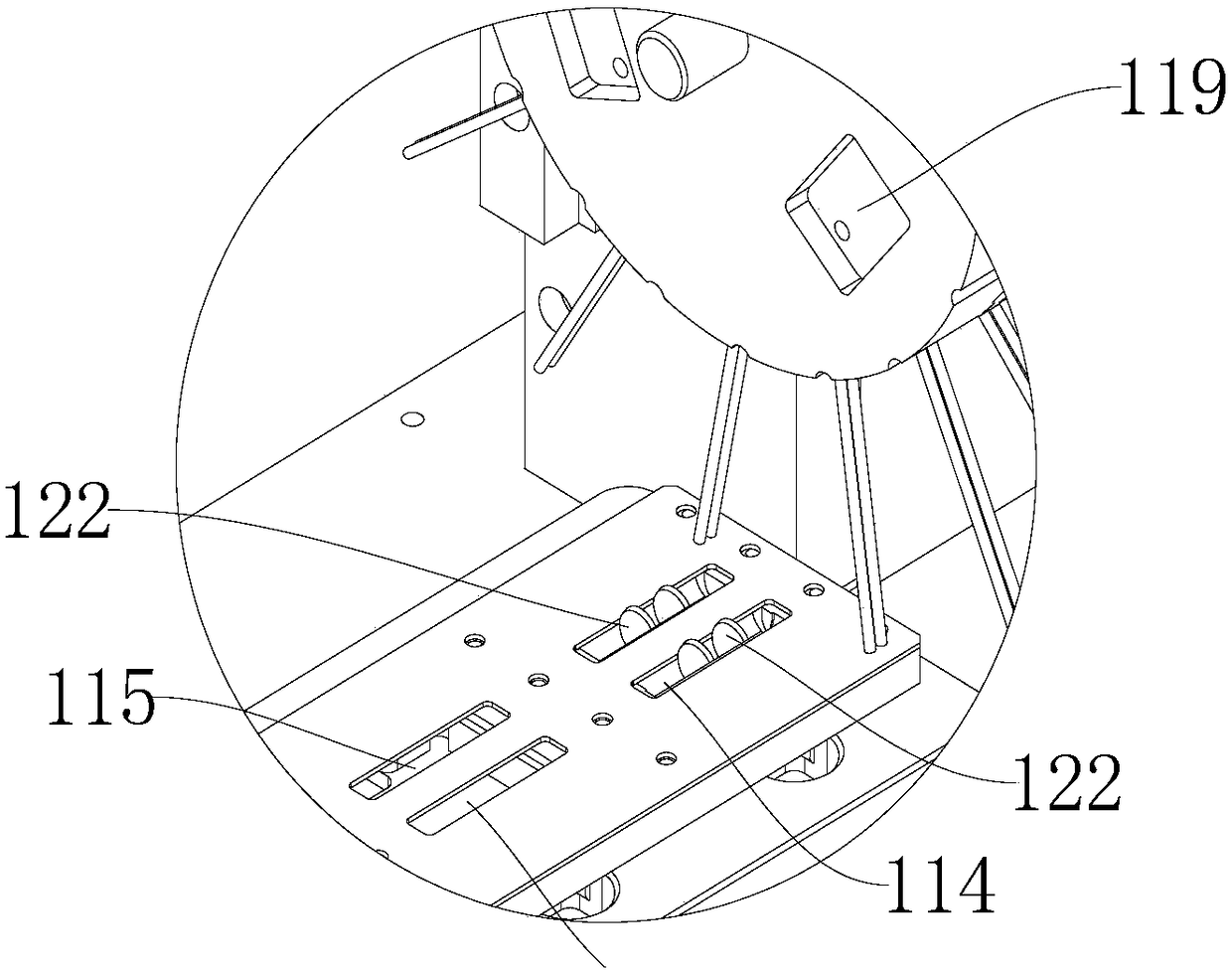 Plastic film residue removing device and system